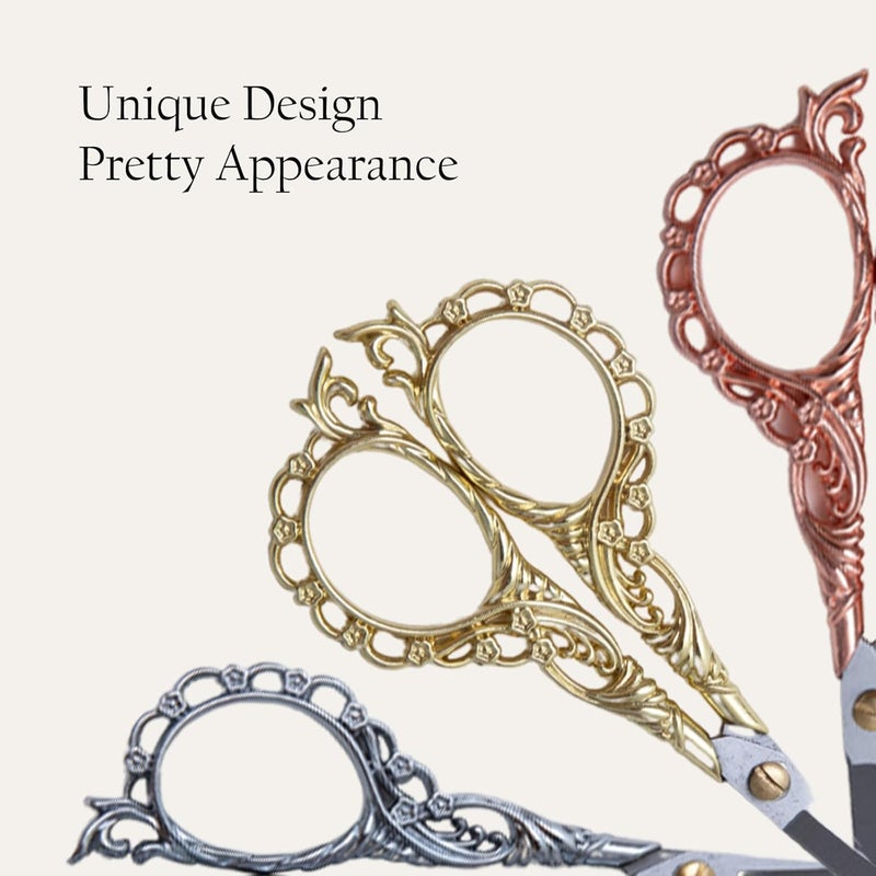 NOVAL Vintage Stainless Steel Nail Scissors for Tips, Cuticle and Art Detailing, Silver - Image 2